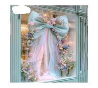 MFESFCS Nœud pour Cime D Arbre Oversized Giant Bow Decor for Wedding Birthday Party Photo Props Shop Window Decor(A Blue 1.2mX1.8m)