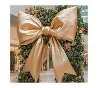 MFESFCS Nœud pour Cime D Arbre Oversized Giant Bow Decor for Wedding Birthday Party Photo Props Shop Window Decor(G Champagne1.2mX1.8m)