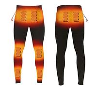 MFFANA Caleçon Long Chauffant Pour Homme Couche De Base Chauffante Électrique USB Pantalon Élastique Sous-vêtement Thermique 3 Niveaux De Contrôle De La Température Pantalon Chauffant Électrique