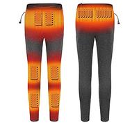 MFFANA Caleçon Long Chauffant Pour Homme, Couche De Base Électrique USB, Pantalon Élastique Sous-vêtement Thermique, 3 Niveaux De Contrôle De La Température