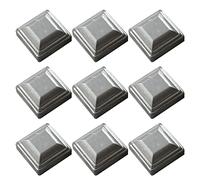 MFFIRE 9 X Chapeau Poteau en Forme De Pyramide en Acier Galvanisé pour Poteaux,150x150mm