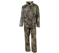 MFH 2 Pièces Combinaison De Pluie Armée Veste Pantalons Czech Woodland Camo