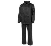MFH 2 Pièces Combinaison De Pluie Camping Militaire Veste Pantalons Pêche Black