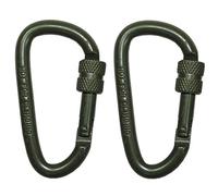 MFH Mousqueton à vis 6 mm x 60 mm 2 pcs Olive