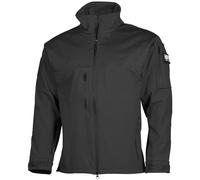 MFH Australie Soft Shell Jacket Mens Militaires Top Chaude Lutte Sécurité Noir