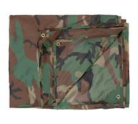 MFH Bâche Survie Chasse Basha Tapis de Sol Camping Imperméable Woodland Camo