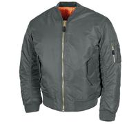 MFH Blouson style aviateur US MA1 Homme Poids Léger Coupe-Vent Urbain Urban Grey
