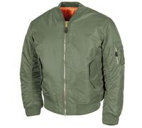 MFH Blouson style aviateur US MA1 Homme Poids Léger Urbain Décontractée OD Green