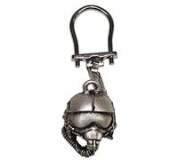 MFH Casque Pilote Porte-Clés Argenté