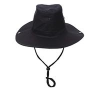 MFH Chapeau de Brousse Ranger avec Boutons-Pression et mentonnière (Noir/M)