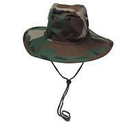 MFH Chapeau de Brousse Ranger avec Boutons-Pression et mentonnière (Woodland/M)