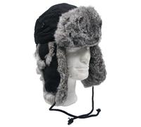 MFH Chapka avec intérieur fourré Multicolore Noir Medium