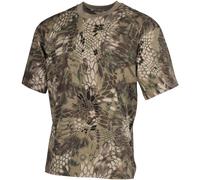 Mfh Chasse Camouflage Coton Haut Hommes Pêche Randonnée Armée T-Shirt Serpent Fg