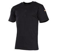 MFH Chemise Tropicale de la Bundeswehr avec Badge et Velcro (Noir/L)