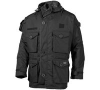 MFH Commando Veste Tactique Hotte Police Hommes Smock Military Manteau Noir