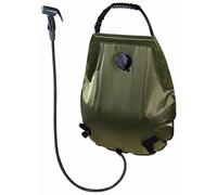 DOUCHE SOLAIRE 20 LITRES AVEC TUYAU FLEXIBLE THERMOMETRE ET POMMEAU DE DOUCHE LIVRE DANS SAC DE TRANSPORT MFH 37633 CAMPING BIVOUAC