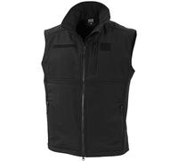 MFH Gilet Softshell Allround Homme Coupe-Vent Randonnée Imperméable Chaud Noir