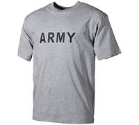 MFH Hommes T-Shirt Gris avec l'Armée Imprimer Taille M