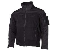 Max Fuchs Veste polaire Combat MFH – Tactique US, Molleton chaud, Ripstop – Noir Taille L