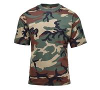 MFH T-Shirt Militaire Style US Manche Courte Sous Couche Woodland