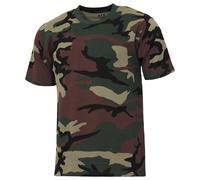 MFH T-shirt US Streetstyle Homme Sport Armée Militaire Tactique Woodland Camo