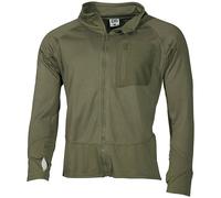 Mfh Us Tactique Soft Shell Fleece Jacket, Couche De Base Séchage Rapide D'Olive