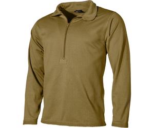 MFH US Termique Chemise Level II Gen III Couche Manches Longues ECWCS Coyote Tan