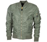 MFH Veste Bombardier Style U.S. Militaire MA1 Olive Coupe-Vent Classique Légère