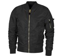 MFH Veste US Airforce MA1 Homme Décontractée Urbain Poids Léger Coupe-Vent Noir