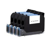 MFHgLKT Cartouche d'encre à solvant écologique, Compatible avec imprimante à Jet d'encre Thermique Noire, 600DPI, 2588, 12.7mm, codeur de Date d'expiration(1 Red CARTRIDGES)