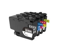 MFHgLKT Cartouche d'encre LC436 LC436XL Compatible avec Les imprimantes MFC-J4340DW MFC-J4440DW MFC-J4540DW MFC-J5855DW(1 Set LC436)