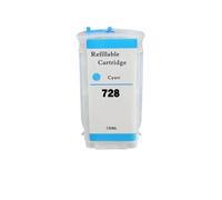 MFHgLKT Cartouche d'encre Rechargeable Vide 130ML, Compatible avec Les imprimantes 728 DesignJet T730 T830(C with Chip)