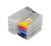 MFHgLKT Cartouche d'encre Rechargeable Vide Compatible avec DCP-J140W DCP-J145C DCP-J165C DCP-J185C DCP-J195C LC11 LC16 LC38 LC39 LC61 LC65 LC67 LC985 LC980 LC990 LC1100
