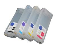 MFHgLKT Cartouche d'encre Rechargeable Vide HP82, 4 Couleurs, 280ML, Compatible avec l'imprimante Designjet 510 avec Puce Arc