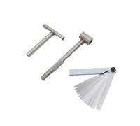 MFHgLKT Clé de réglage de soupape de Moteur de Moto Comprenant des Outils de réglage de la synchronisation des soupapes et Une jauge d'épaisseur de 0,02 à 1