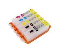 MFHgLKT Lot de 5 Cartouches d'encre Rechargeables vides PGI-150 CLI-151 avec puces Arc compatibles avec MG5610 IP7210 MG5410 MX721 MX921 MG5510 IX6810