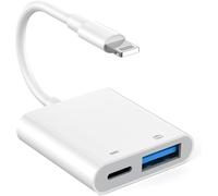 [MFi certifié adaptateur appareil photo Lightning vers USB,pour iPhone iPad,OTG pour lecteur de carte,lecteur flash USB 3.0,U Disk,clavier,souris,hub,MIDI,Plug and Play