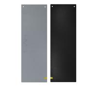 HMS Fitness Tapis de fitness MFK03 Club avec trous Gris/Noir 180x60 cm