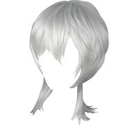 MFKaish Cosplay Perruque for Bungou Bungo Stray Dogs Fukuzawa Yukichi silver