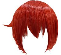 MFKaish Cosplay Perruque for Cells at Work! Red Blood Cell red