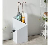 MFLASMF Porte-parapluies en métal créatif Nordique, Support de Parapluie sur Pied pour parapluies Courts et Longs, Porte-Parapluie rectangulaire pour Couloir extérieur (Couleur: Blanc)