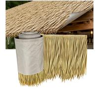 MFLCBK Rouleau De Chaume Artificiel 3D Texture avec Doublure Imperméable | Toit De Chaume HDPE Toiture de Paille Synthétique pour Tiki Bar Patio Piscine Plage Fête Hawaïenne Résistant aux Intempéries
