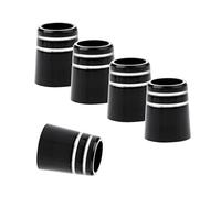 MFMEXUL 10 Viroles de Golf pour Manches de Fer .370, Embouts de Protection pour La Réparation de de Golf et Le Bricolage, Noir, 8,9 x 16 x 13,4 mm