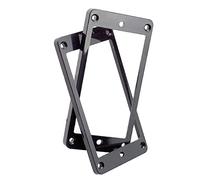 MFMEXUL 2 Pièces Cadre Micro Humbucker Montage Support Courbé Anneau Double Remplacement En Plastique pour Guitare Électrique Application Réparation Mo, Noir