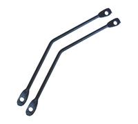 MFMEXUL 2 Pièces Plaque de Liaison Porte-Bagages Arrière Support Vélo Extension Tige Fixation Fer Solide pour Vélos 24-26 Pouces Compatible Freins à Disque E, Support Rond Courbé
