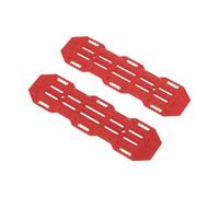 MFMEXUL 2 Pièces Rampe pour Voiture Télécommandée Plaque Antidérapante Plateau Équipement Simulation Pp Conçue pour Modèles 1/10 Utilisation En Intérieur, Rouge
