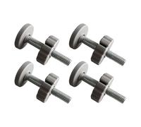 MFMEXUL 4 Pièces Tiges Filetées Tiges de Pression Extensibles Boulons pour Barrière D'Enfant et Vis En Acier pour Ajustement Précis Approprié pour Protection, Gris
