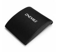 MFMEXUL Abdominal Tapis d'Entraînement Abdos Appui Central Dos Coussin Sport Mousse Ferme Housse PU Antidérapante Amplitude Totale Protection Coccyx Convient, Modèle sans Coussin De Siège