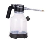 MFMEXUL Arrosoir Électrique à Main Buse Haute Pression Réservoir Gradué Technologie Étanche Capacité 3l en PP Adapté pour Arrosage de Balcon Netto, Clair