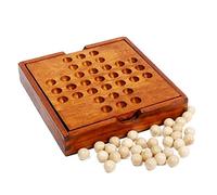 MFMEXUL Backgammon Plateau de Société Bois Plateau Jeu Backgammon Accessoires Éducatifs Jeu Stratégique Adapté Aux Fêtes Réunions Famille Adolescents, Bois